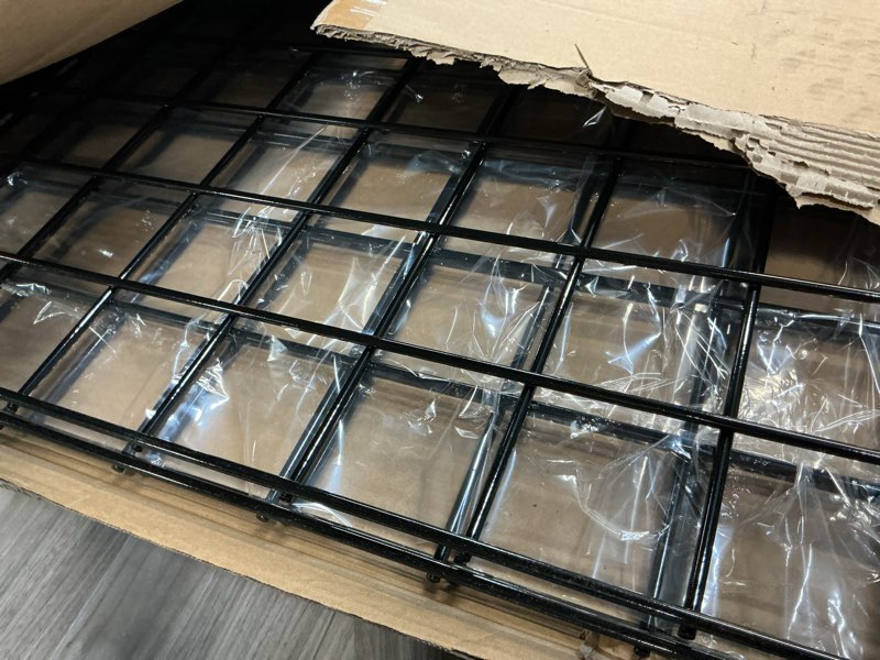 Condition photo showing Good Condition for customer reviews for only hangers 72 in. h x 24 in. w grid wall panels for retail display (3-grids) black 