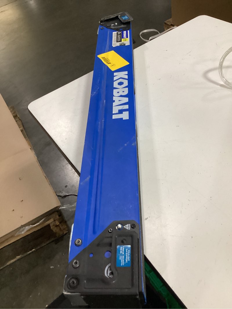 Condition photo showing As Is for kobalt 43-in w x 30-in h steel saw horse ( 1100-lb capacity)