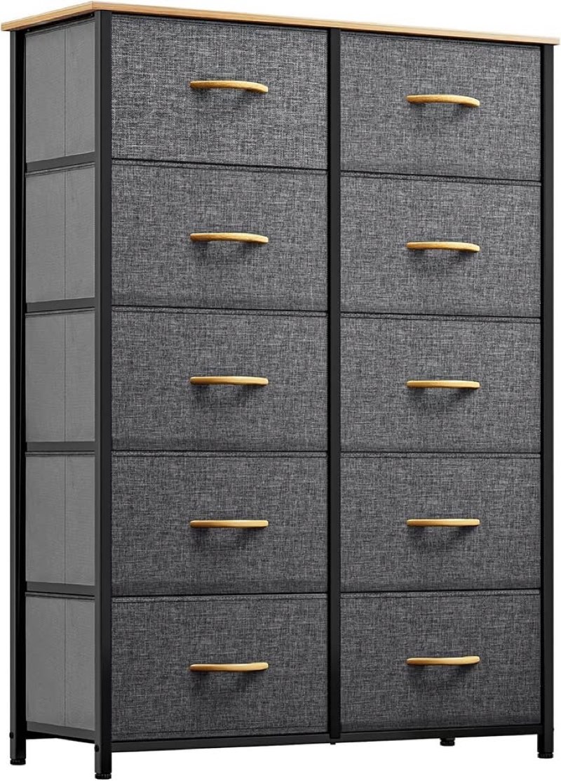 YITAHOME 10 Drawers Dresser, Fabric Dresser