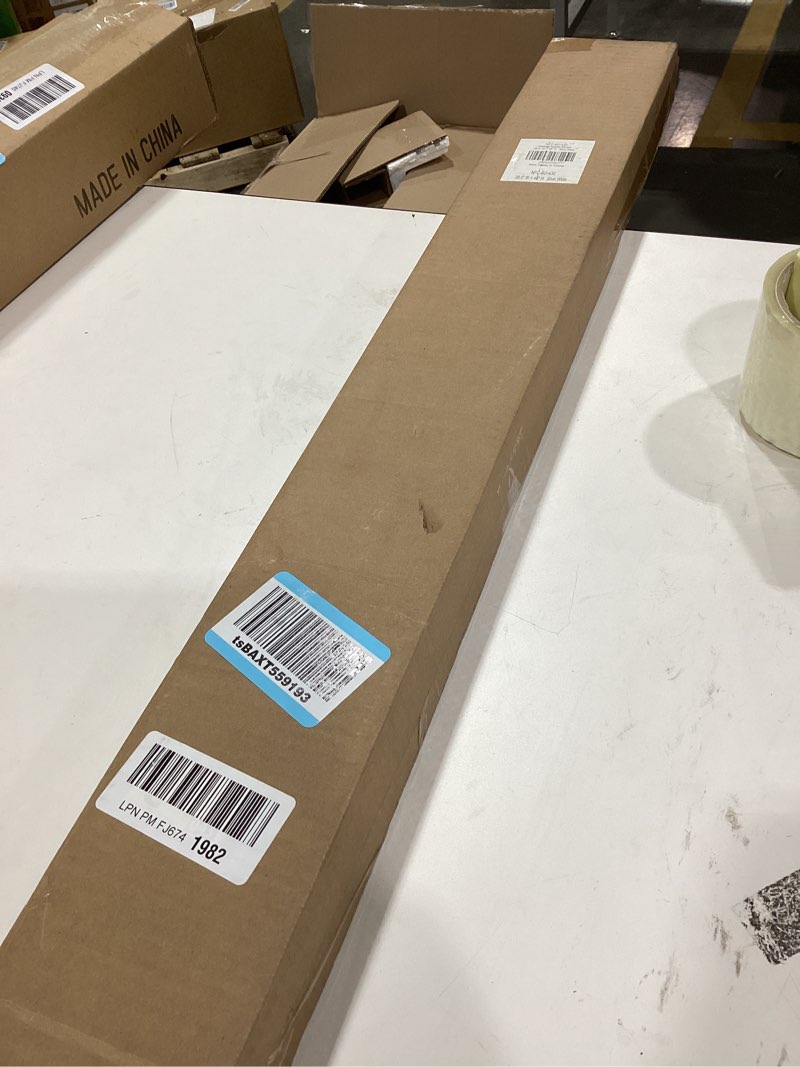 Condition photo showing Good Condition for LazBlinds Cordless Cellular Shades, No Tools No Drill Blackout Honeycomb Shades Pleated Blinds for Windows, 39.5'' W x 48'' H, Silver White Blackout-silver White 39 1/2'' W x 48'' H