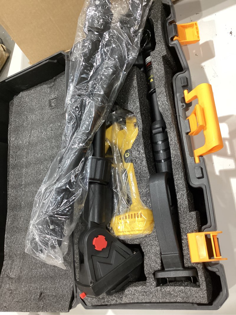 Condition photo showing Good Condition for electric pruning shears cordless 1.6-2.0 inches & electric pole pruner 2-in-1 reach to 14-ft, 2 * 2ah battery pruning shears, cordless pole pruner garden tool for tree trimming branch cutter