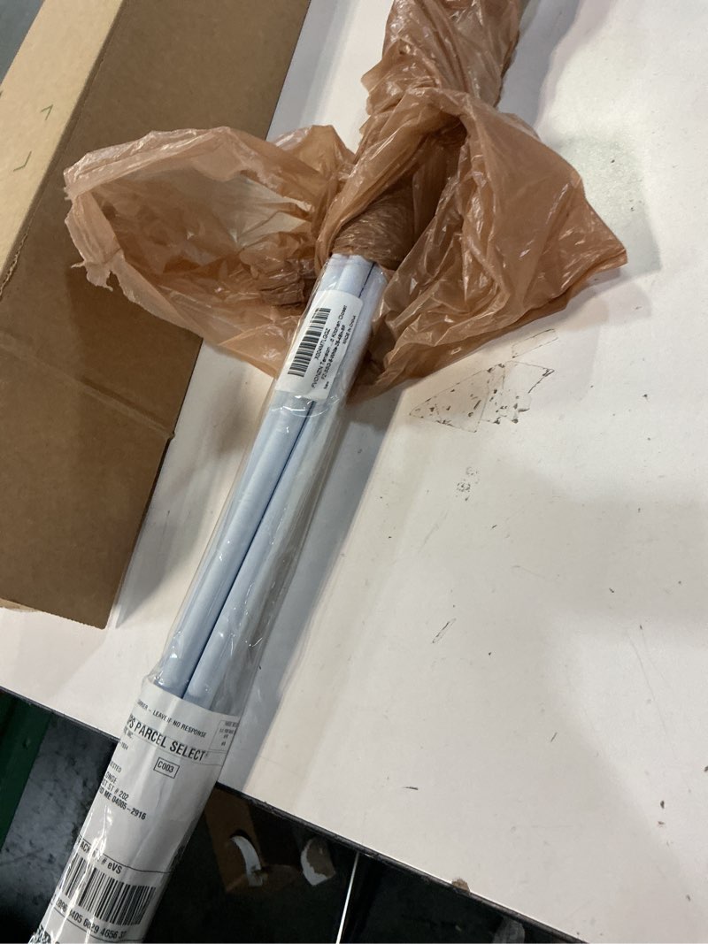 Condition photo showing As Is for Tension Curtain Rod Spring Tension White 28-46Inch adjustable Curtain Rod 6PCS small Tension Rod of Small Window Cupboard Kitchen Closet 28-46inch-6PCS White