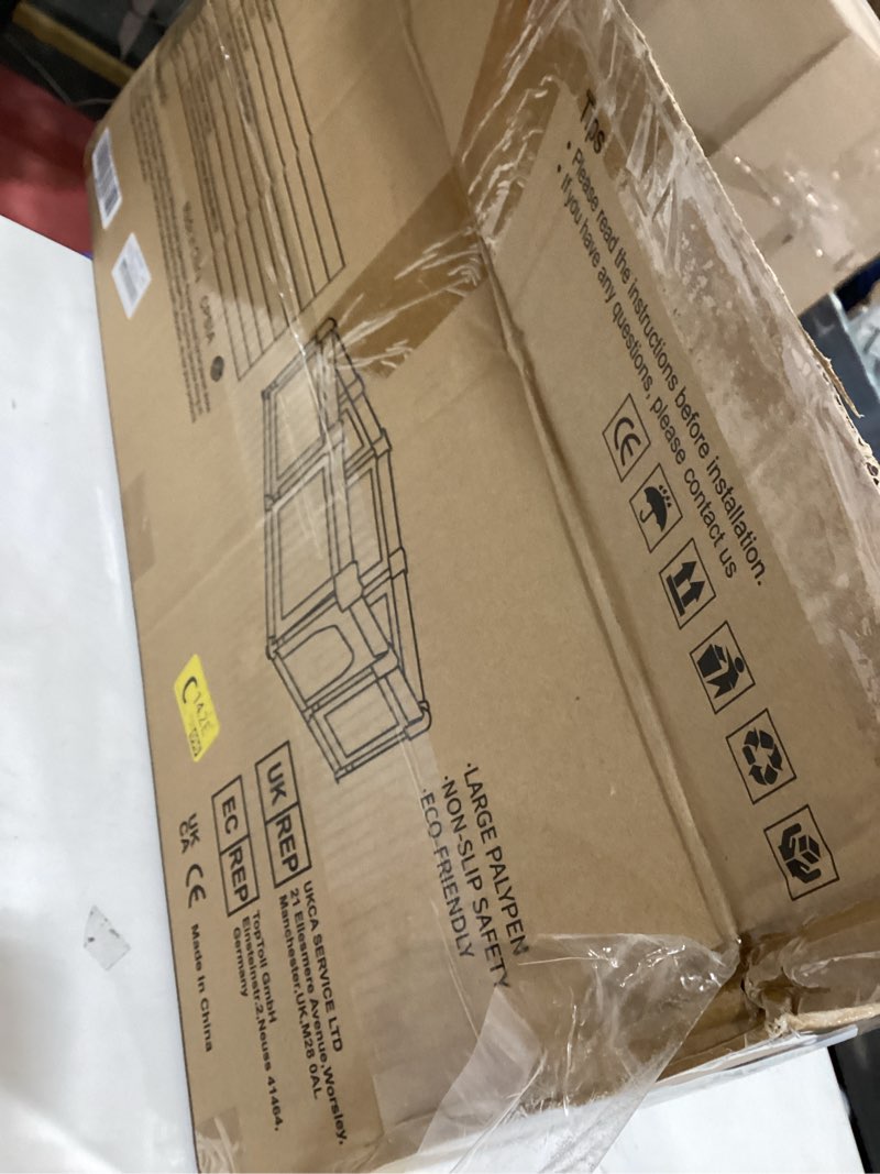 Condition photo showing As Is for VANCLE Baby Playpen with Mat 50x50 Inch, Playpen for Babies and Toddlers, Playard for Kids Safety Pl