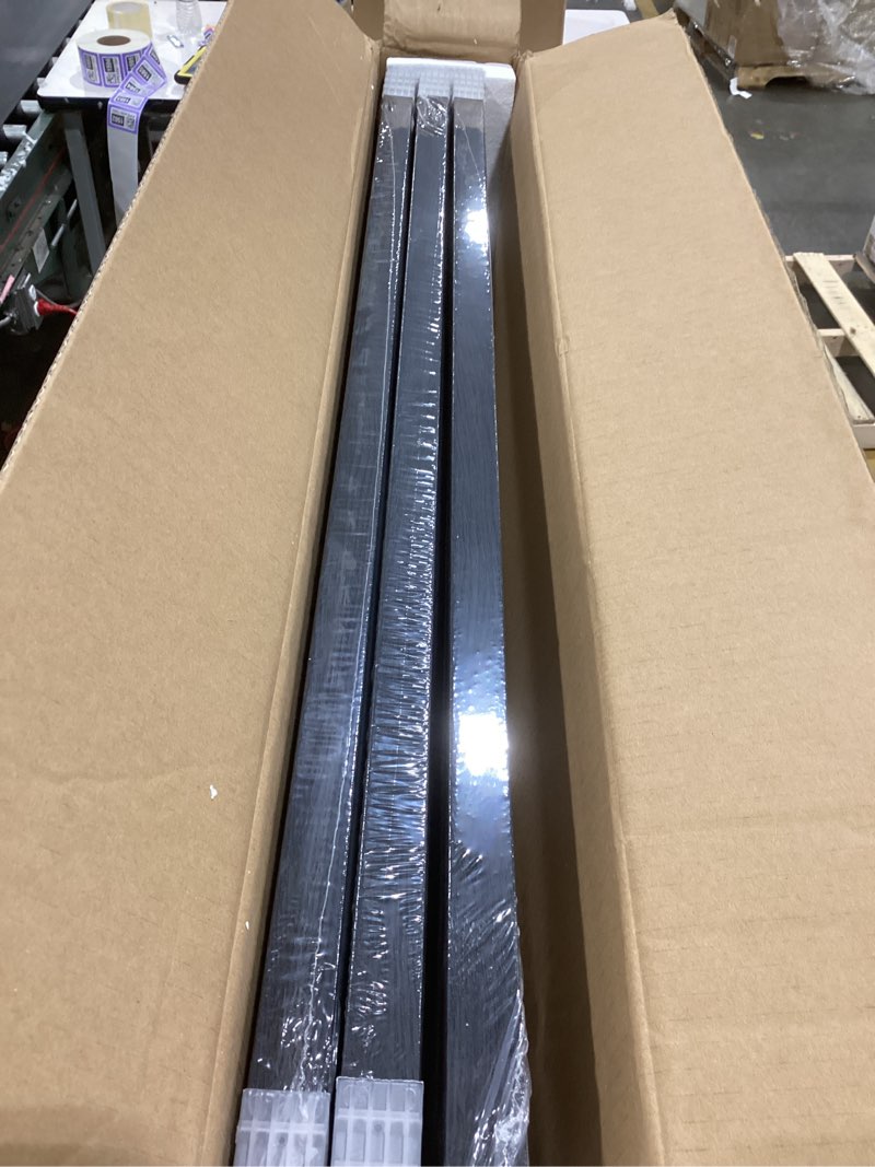 Condition photo showing Good Condition for Large 3D Textured Framed Neutral Abstract Wall Art for Living Room, 3 Piece Modern Artwork for Walls, Minimalist White and Brown Geometric Wall Paintings for Hallway, Stair, Office Wall Decor 24x36 In