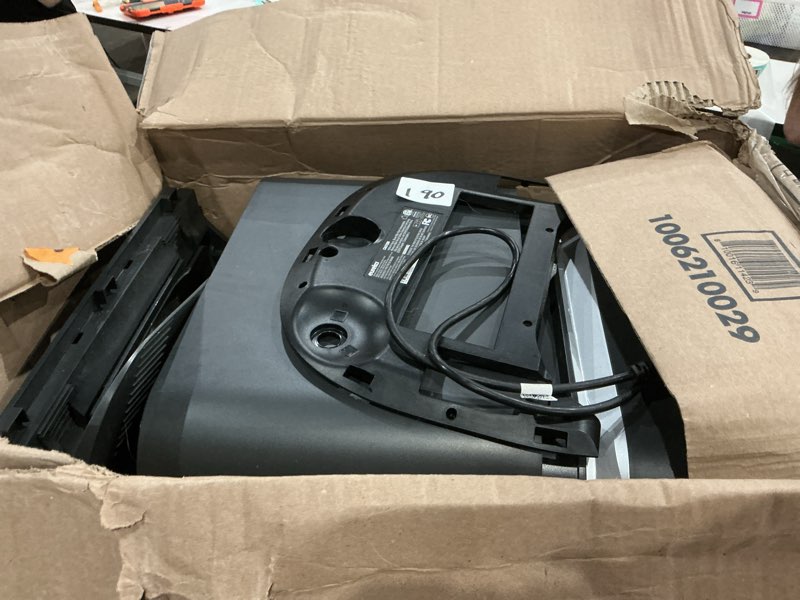 Condition photo showing As Is for eureka j15 ultra self emptying robot vacuum, 19,000 pa suction, flex-arm mop design, 167? hot water washing & 131°f air drying, ai obstacle avoidance, black jet black