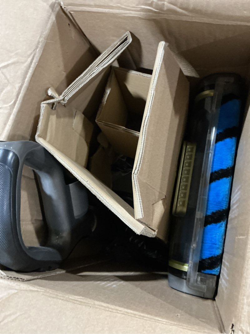 Condition photo showing As Is for shark | upright vacuum cleaner for home | rotator lift-away | no hair wrap | hepa filter | lightweight bagless vacuum for pet hair | led headlights for carpets & hardwood floors | silver | la502 rotator lift-away w/duo clean