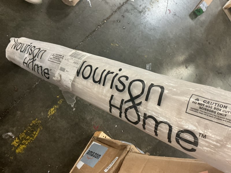Condition photo showing New/Like New for nourison home jubilant 5' x 7' ivory beige fabric farmhouse area rug (5' x 7')