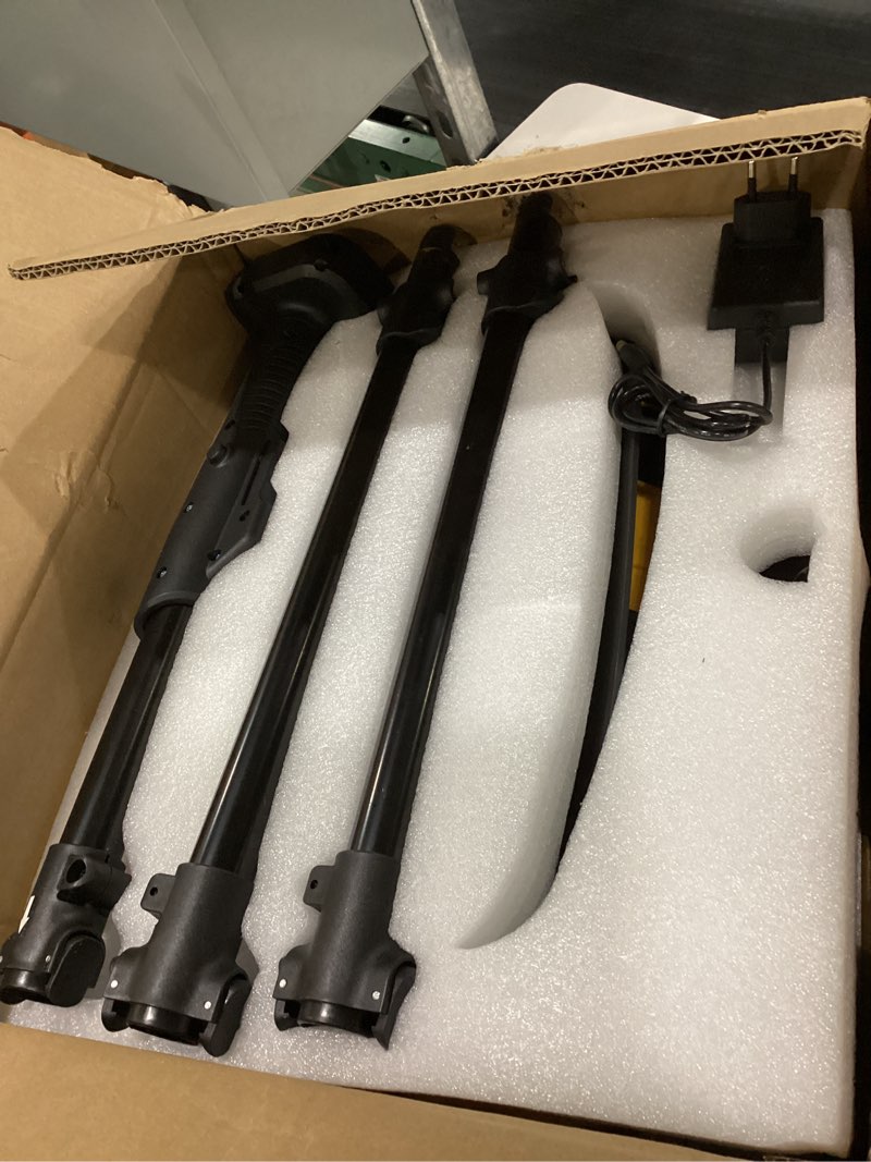 Condition photo showing As Is for Cordless Snow Shovel, 21V Brushless Motor, 4.0AH Electric Snow Blower, 14" Clearing Path - 26 ft Throwing Distance for Sidewalk, Deck & Patio(2 * 4.0Ah Battery & Quick Charger Included)