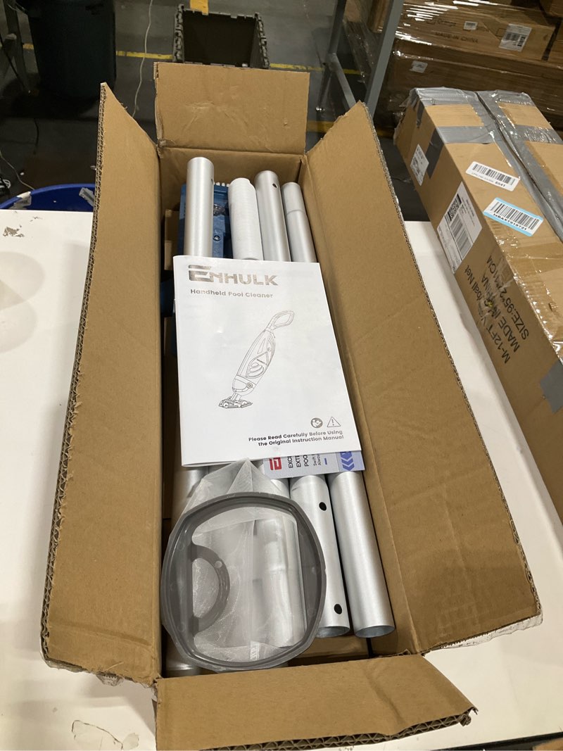 Condition photo showing Good Condition for enhulk cordless pool vacuum with 6' extension pole, upgraded 26.5 gpm beast-level suction, 2 filters, 1h runtime, handheld rechargeable pool cleaner for above ground & inground pools, pc68