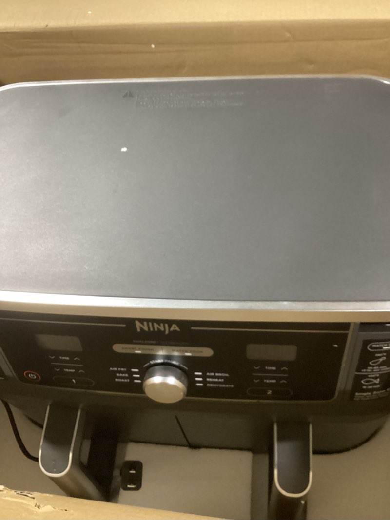 Condition photo showing Good Condition for ninja - foodi 6-in-1 10-qt. xl 2-basket air fryer with dualzone technology - gray