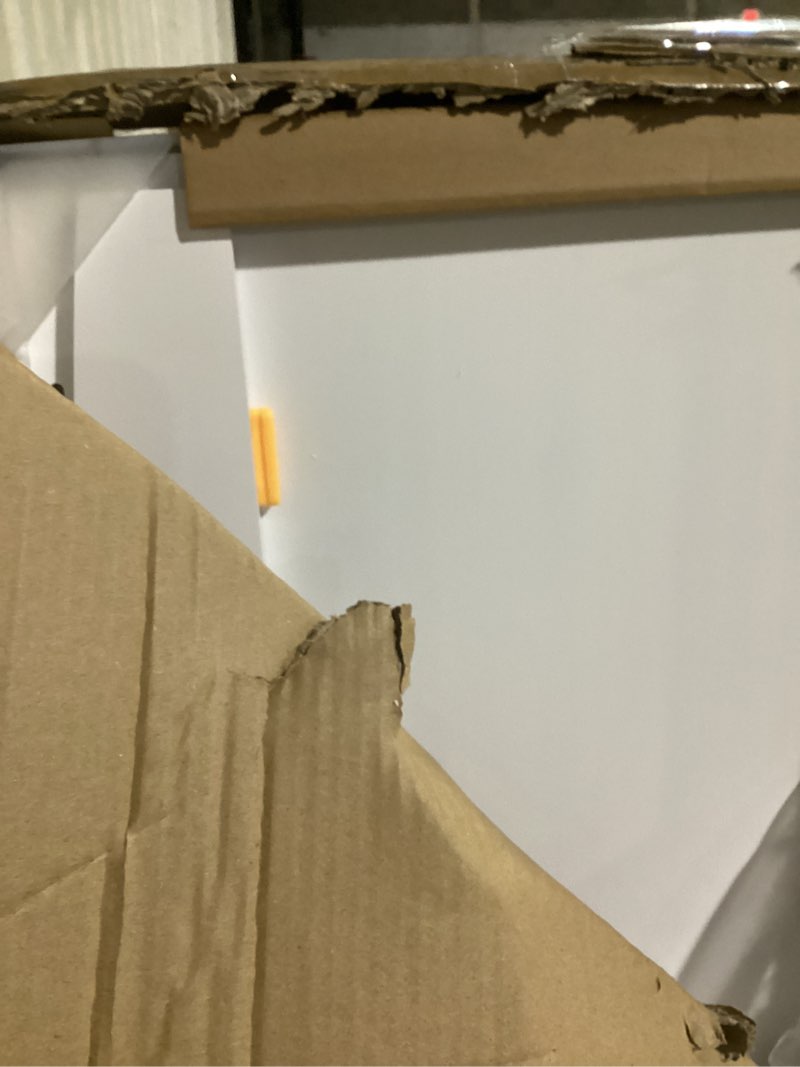 Condition photo showing Good Condition for nedura washer dryer countertop for washing machine w/anti-vibration pads &curved edge rails, premium bamboo laundry countertop, washer dryer topper, laundry room organization, laundry accessory-white