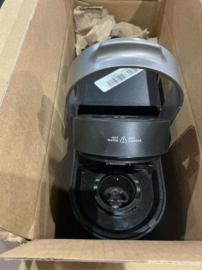 Condition photo showing As Is for keurig k-slim single serve k-cup pod coffee maker, multistream technology, 3 brew sizes, slim and sleek design, 46oz removable reservoir, black