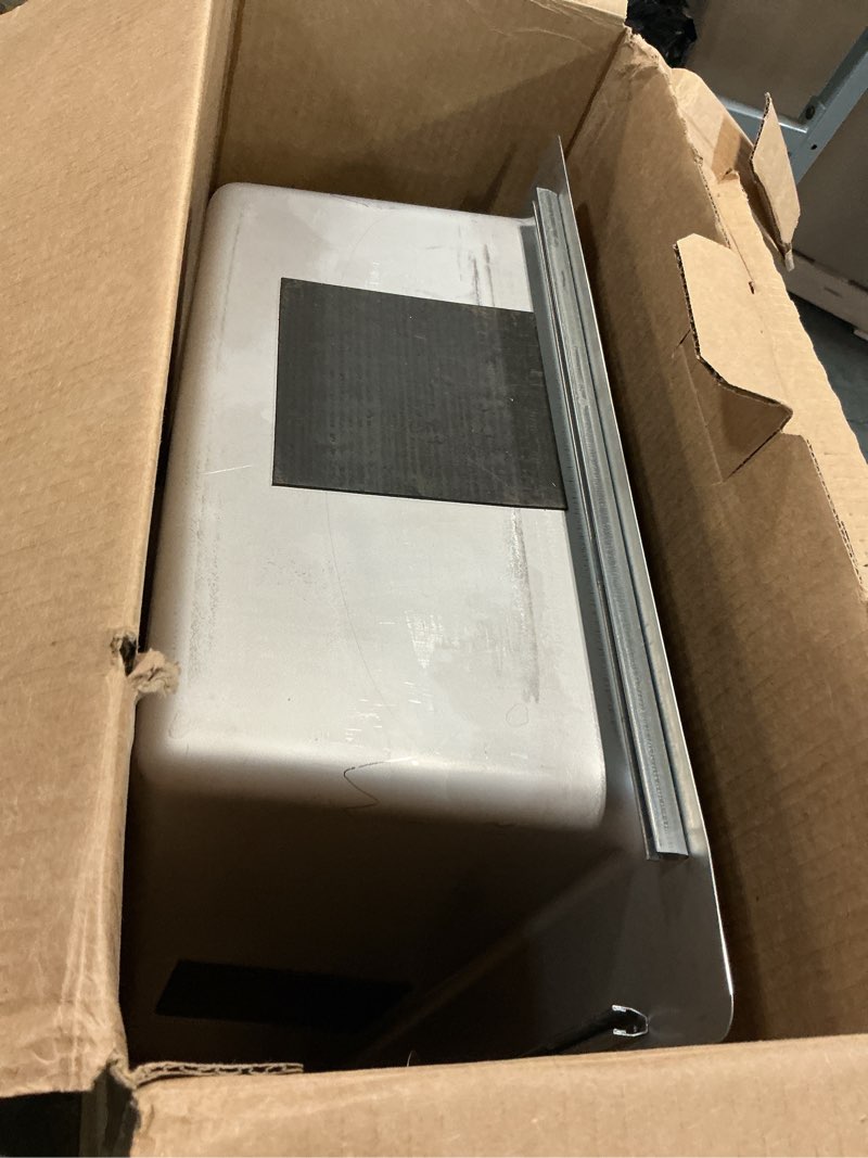 Condition photo showing As Is for Elkay Quartz Classic 18 Inch Undermount Single Bowl Kitchen Sink with Filtered Faucet, Stain Resistant, Hygiene Protection, Offset Drain, Heat/Scratch Resistant, and 3 1/2\" Drain