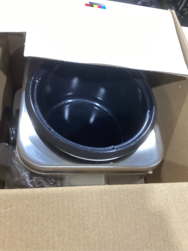 Condition photo showing As Is for Cuisinart 8-Cup Rice Cooker, Silver, CRC-800NAS