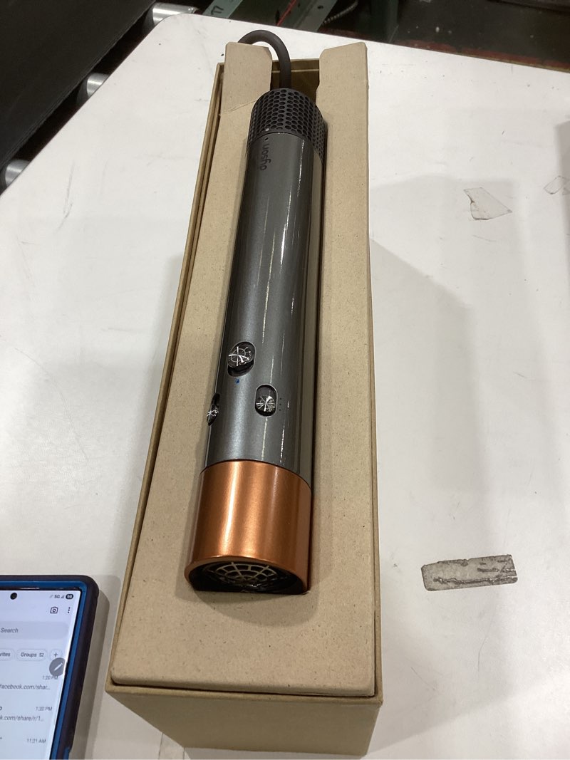 Condition photo showing As Is for Dyson Airwrap™ Origin Multi-Styler, No Heat Damage, 1.2" Barrel, Round Brush, Flyaway Attachment