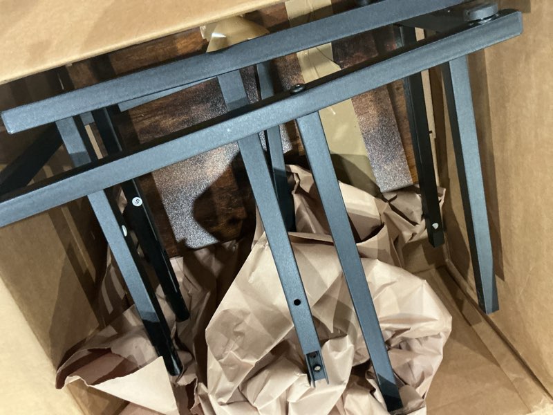 Condition photo showing As Is for hoobro folding tv tray table for small space /