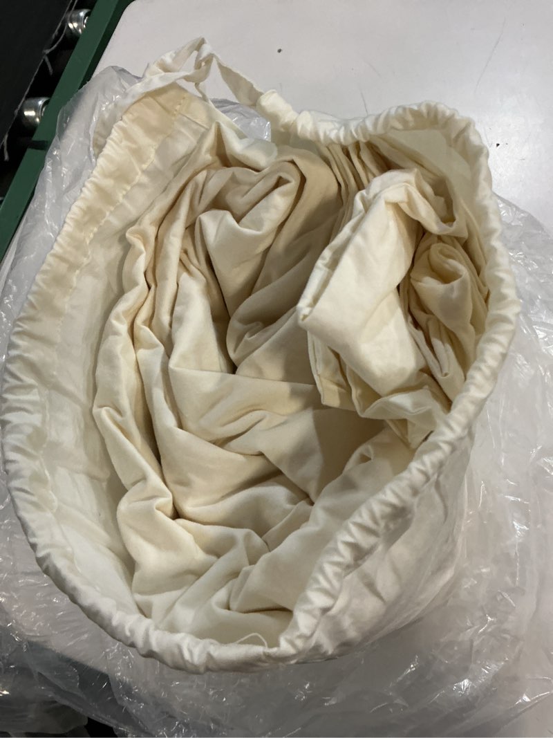 Condition photo showing Good Condition for quince organic crisp percale duvet cover set, full/queen, ivory