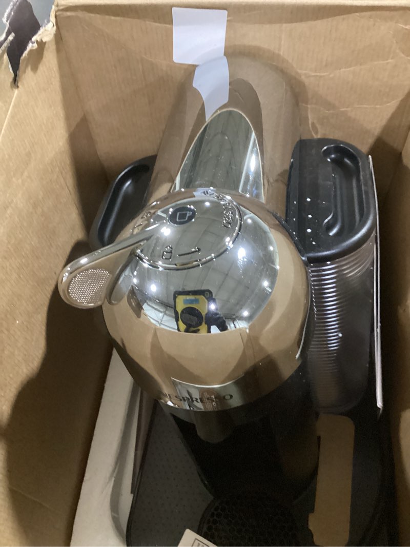 Condition photo showing As Is for nespresso vertuo coffee and espresso machine by breville,5 cups, chrome