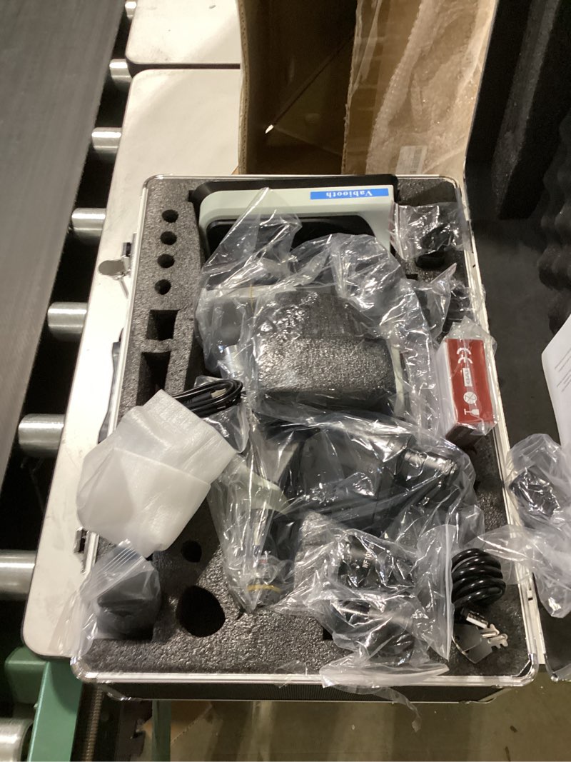 Condition photo showing Good Condition for [dual power supply] vabiooth lab compound 5mp camera trinocular microscopes 40x-2500x magnification with free software-capturing image, recording video, measuring lengths, ultra wide-field eyepieces