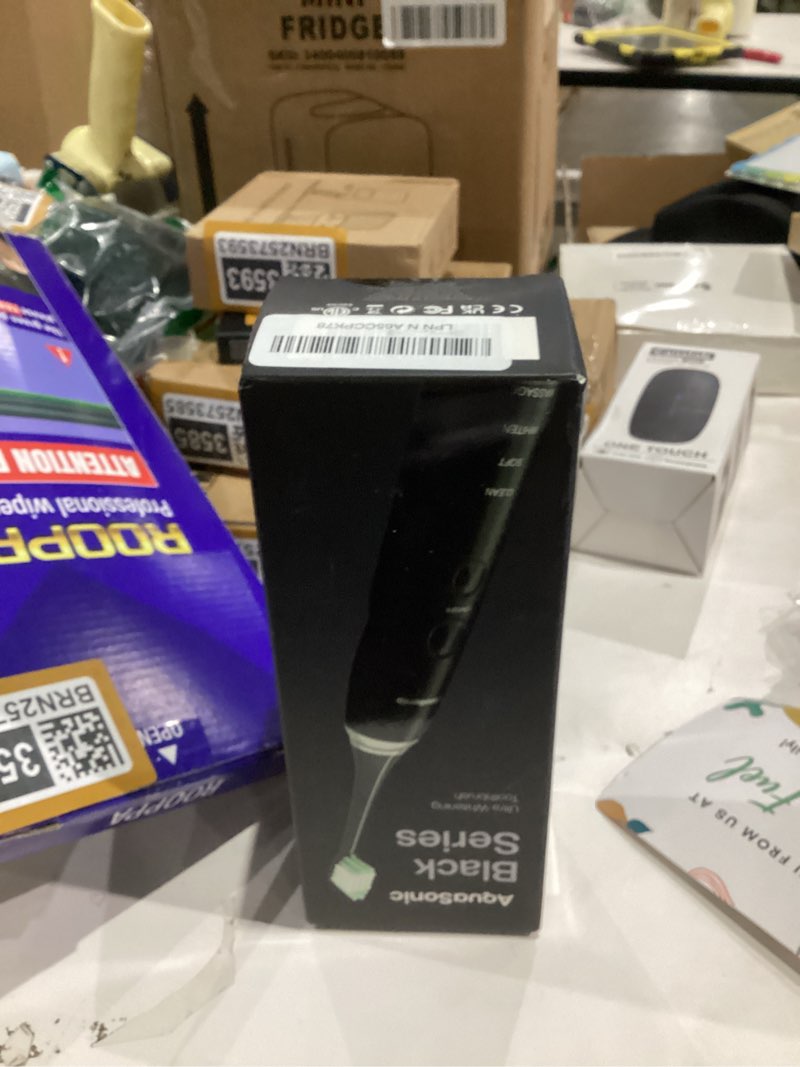 Condition photo showing New/Like New for Aquasonic Black Series Ultra Whitening Toothbrush – ADA Accepted Electric Toothbrush- 8 Brush Heads & Travel Case – 40,000 VPM Electric Motor & Wireless Charging - 4 Modes w Smart Timer 1 Count (Pack of 1)