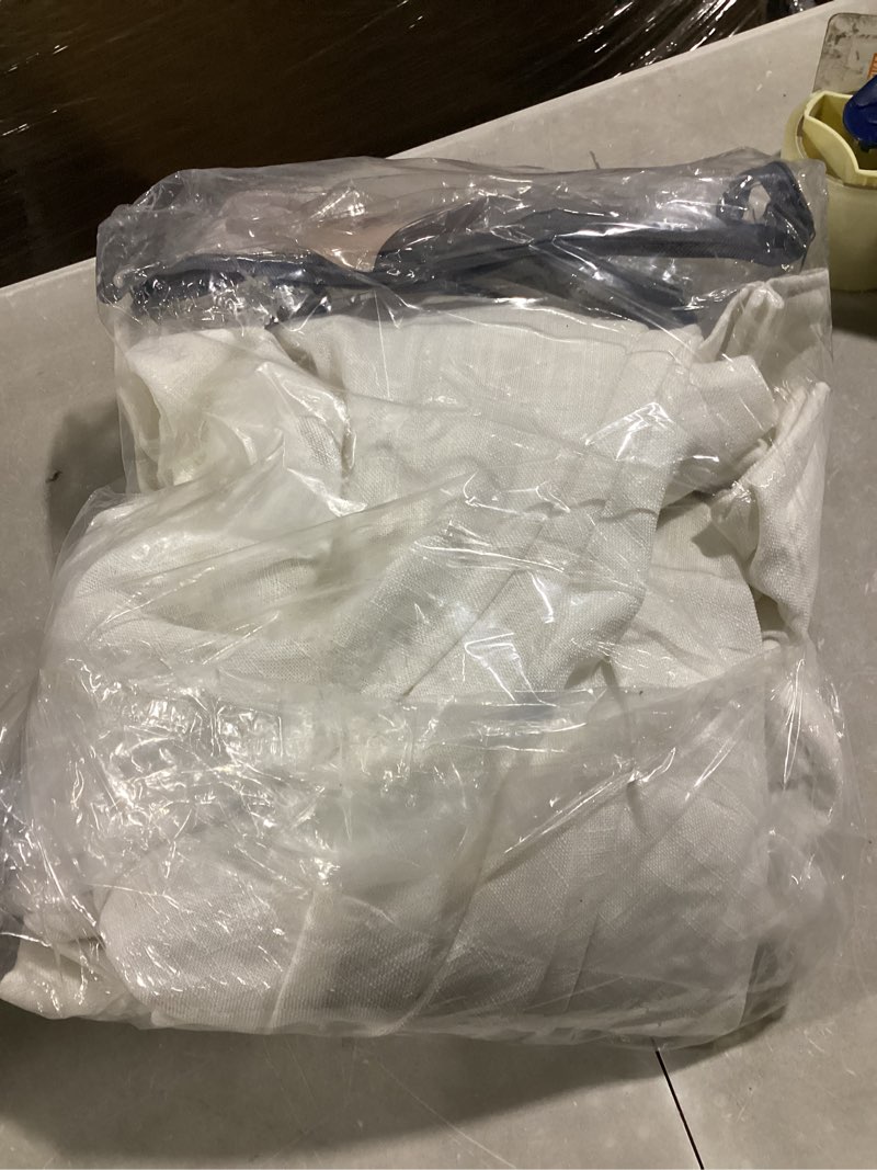 Condition photo showing item condition for 102 Inch Long Curtains Extra Wide 70 Inch Width Pinch Pleat Linen Curtains for Living Room Cream Light Filtering Privacy Pleated Hooks Rings Back Tab for Sliding Door 1 Panel Natural 70"W x 102"L (Pack of 1)