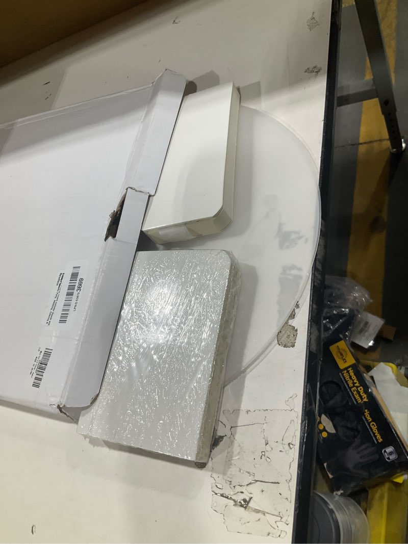 Condition photo showing Good Condition for 4pcs buffet risers, foldable food risers for buffet table, 12" reusable cardboard display risers cylinder stands with acrylic plates for party, wedding, catering & birthday decor