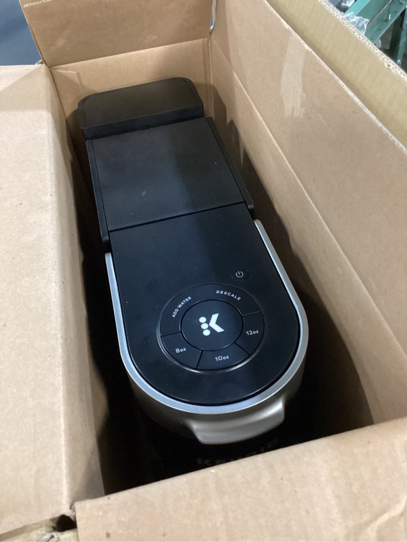 Condition photo showing As Is for Keurig K-Slim Single Serve K-Cup Pod Coffee Maker, Multistream Technology, 3 Brew Sizes, Slim and Sleek Design, 46oz Removable Reservoir, Black