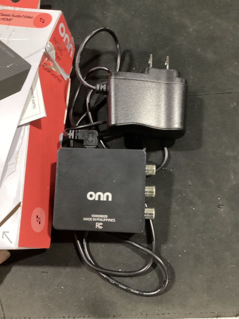 Condition photo showing Good Condition for onn composite av to hdmi converter, black