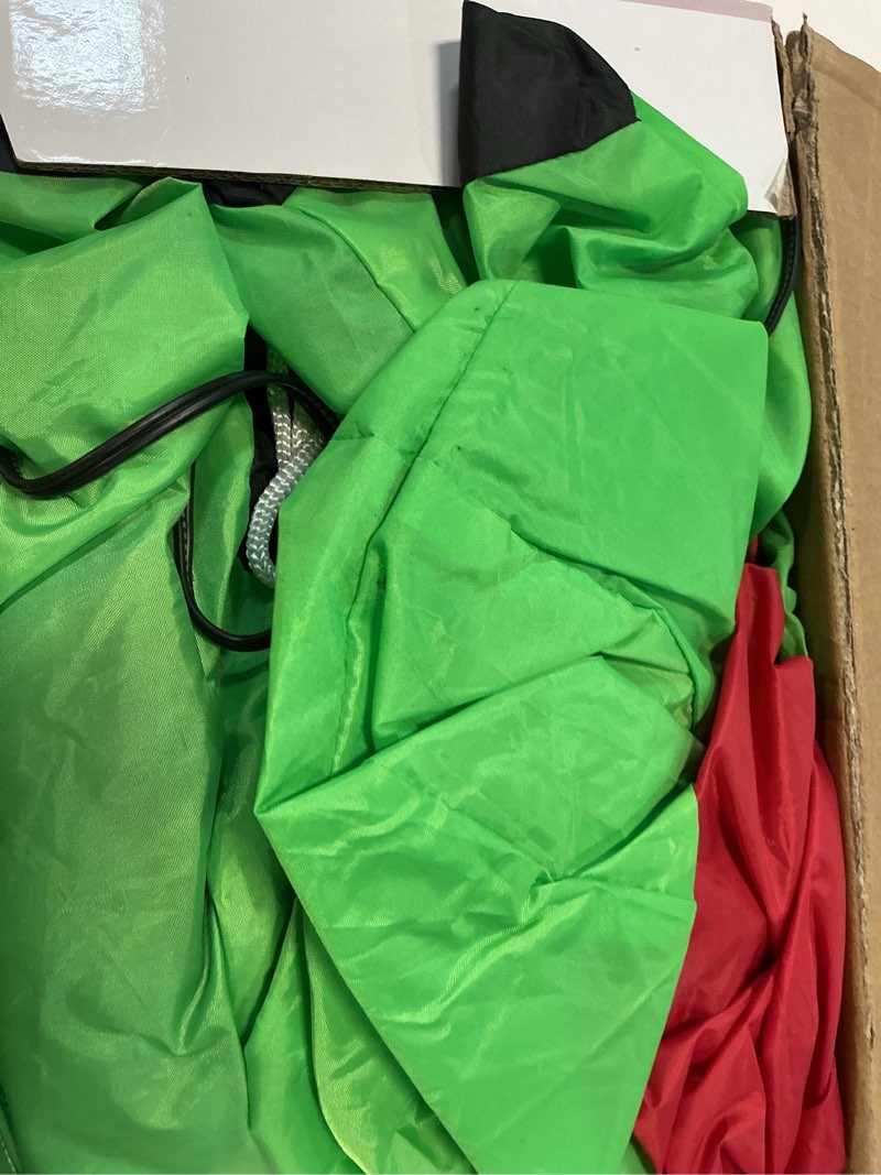 Condition photo showing As Is for Kendane 8FT Christmas Inflatables Santa Claus Riding Dinosaur,Christmas Inflatables Decorations Outd