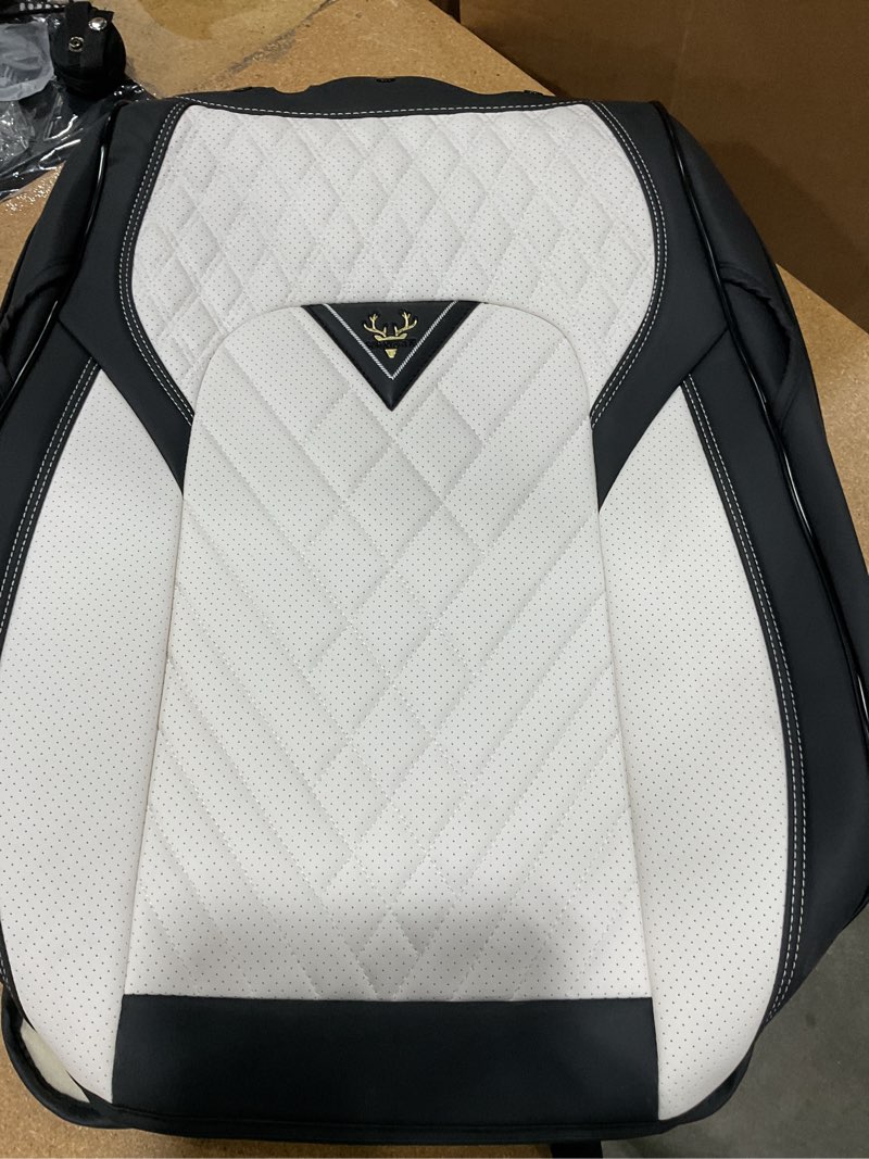 Condition photo showing Good Condition for only one set cover car seat covers for honda accord 2000-2026, premium nappa leather waterproof & anti-slip, full coverage customized fit honda accord seat covers front set (2 seats standard,black-white)