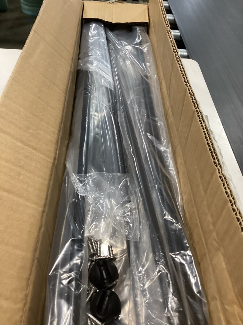 Condition photo showing As Is for ALXEH 26 Inch Hairpin Table Legs 1/2” Dia 3-Rods Hairpin Furniture Feet 4pcs, Heavy Duty Black Hairpin Legs with Floor Protectors for Coffee Table, DIY Desk and Stand