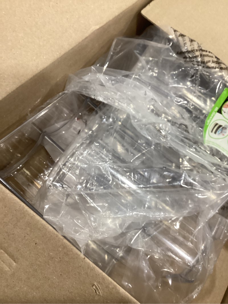 Condition photo showing As Is for mDesign Plastic Free-Standing Water Bottle and Wine Rack Storage Organizer for Kitchen Countertops, Table Top, Pantry, Fridge - Stackable - Holds 5 Bottles Each, 2 Pack - Clear 10 bottle Clear