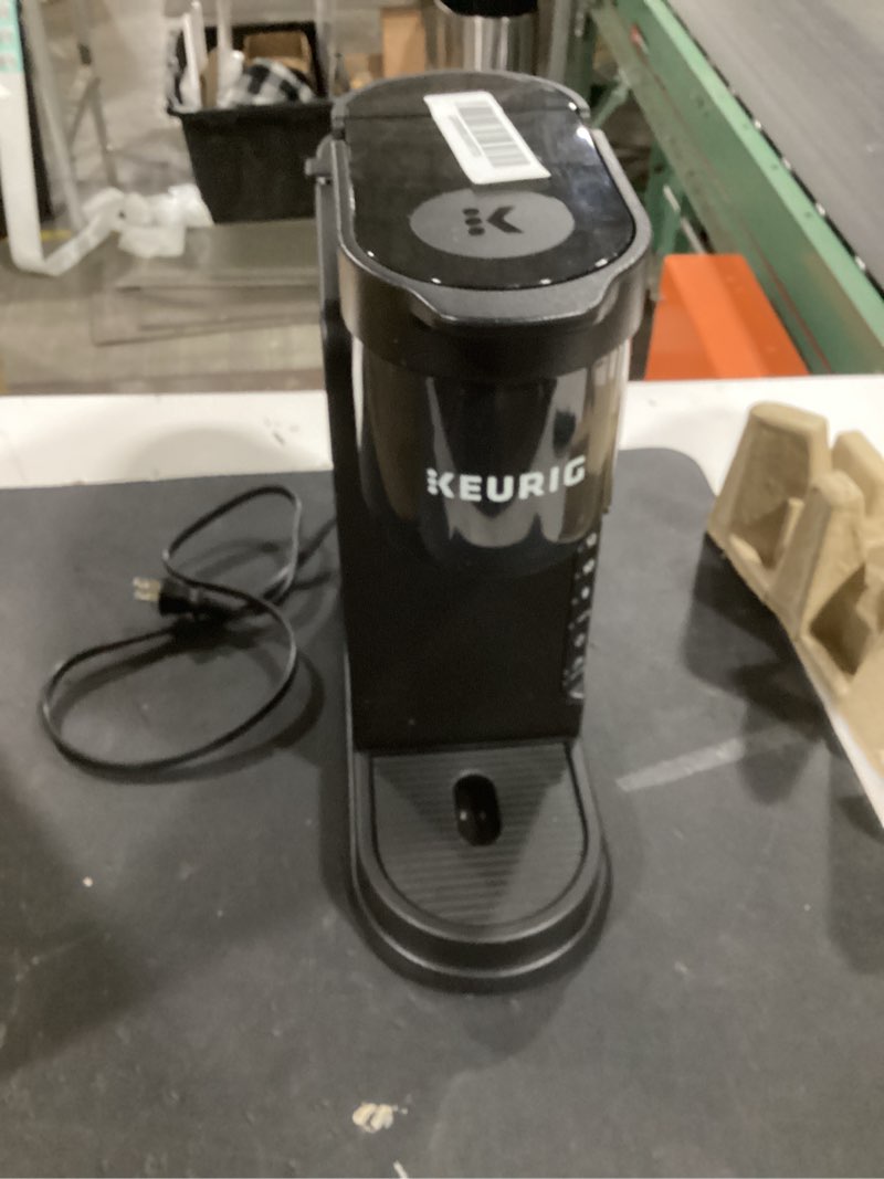 Condition photo showing Good Condition for keurig k-express single serve k-cup pod coffee maker, 3 brew sizes, strong button feature, 42oz removable reservoir, black