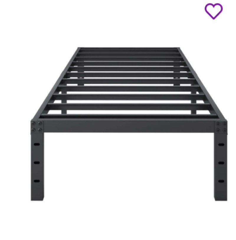 Alwyn Home Bed Frame No Box Spring Need 16 Inch Heavy Duty Tall Platform Bed Frame