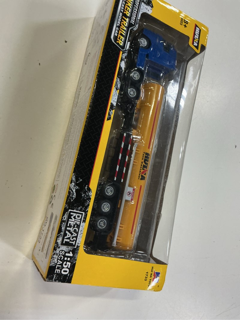 Condition photo showing New/Like New for tanker trailer vehicles toys,1:50 scale diecast site tanker truck, toy trucks for kids 1733