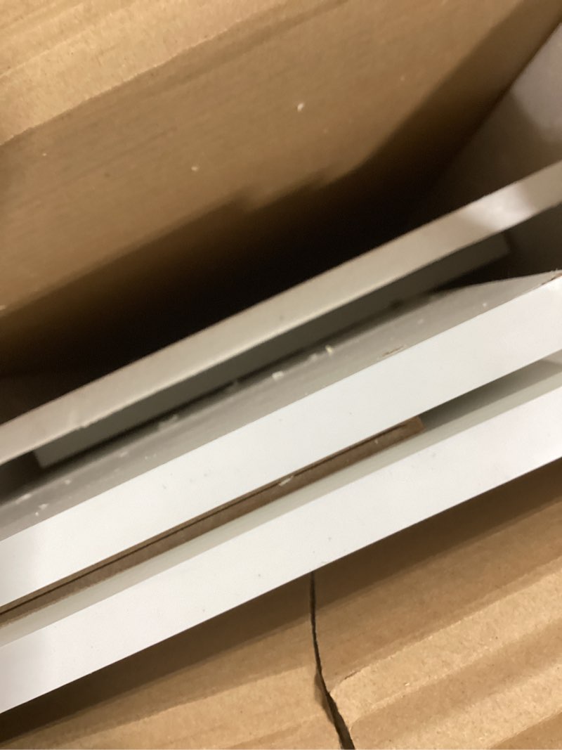 Condition photo showing Good Condition for Furinno PASIR Book Shelf, 4-Tier Modern Bookshelf, Open Shelves Bookcase 9 x 12 x 42, for Living Room, Bedroom, Home Office, White White 4-Tier Cube