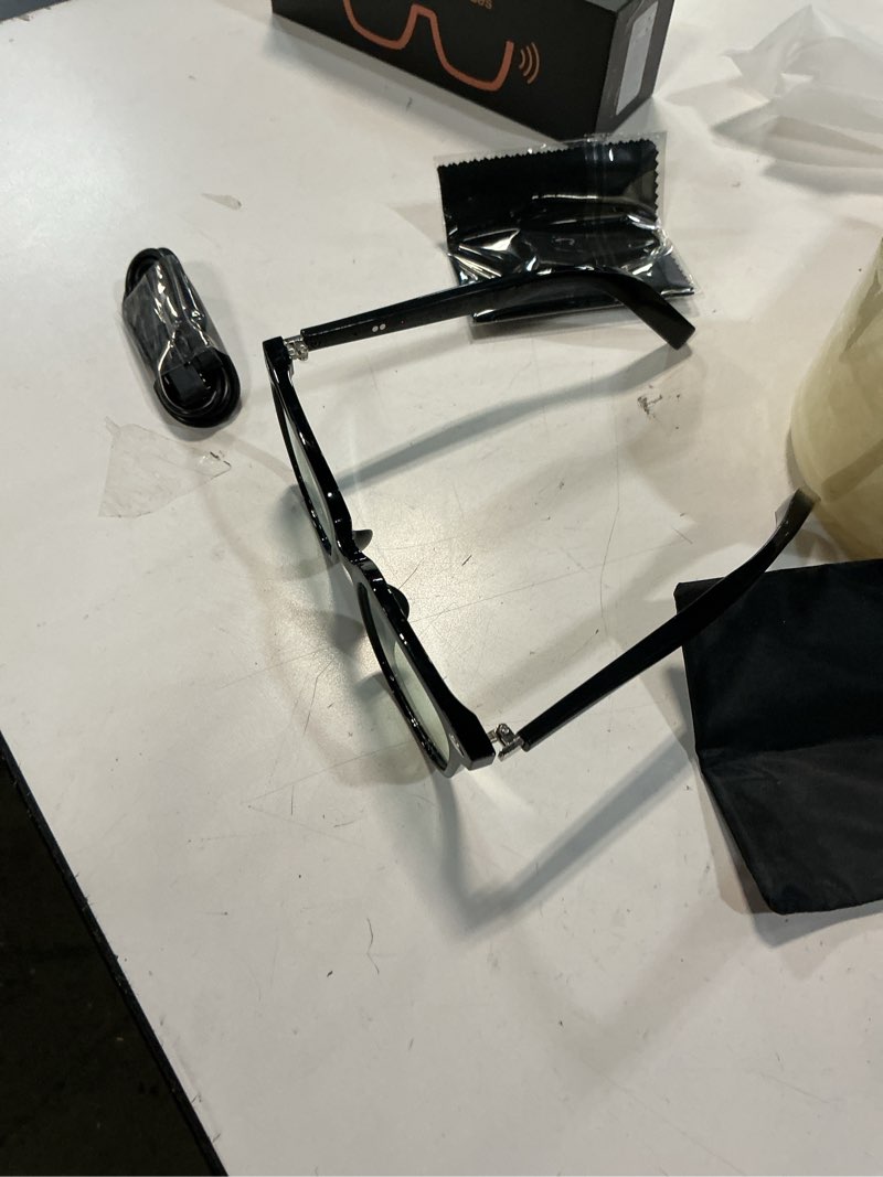 Condition photo showing As Is for mingdaln ai smart glasses for men and women, smart glasses with open-ear voice control & wireless bluetooth calling, anti-blue light, traveling and driving m03