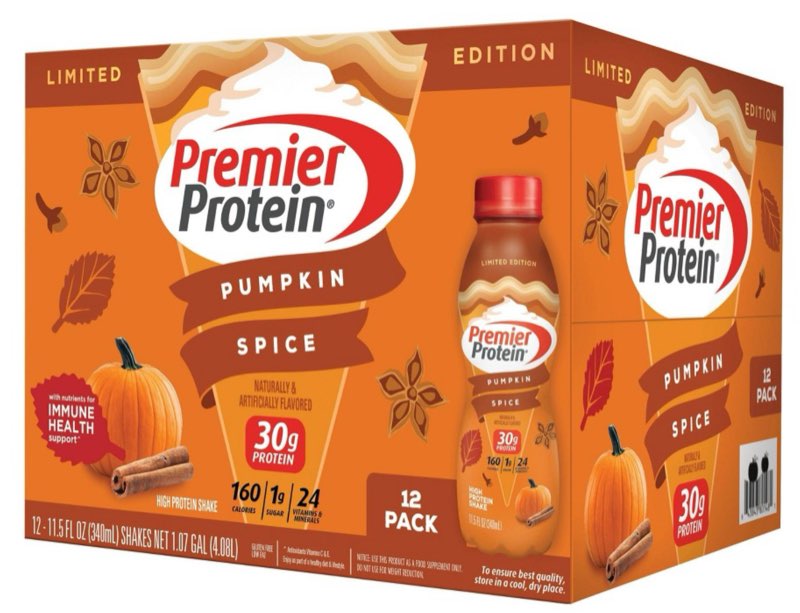 Premier Protein Nutritonal Shake - Pumpkin Spice - 11.5 fl oz/12ct((BB/SEP/06/2025))
