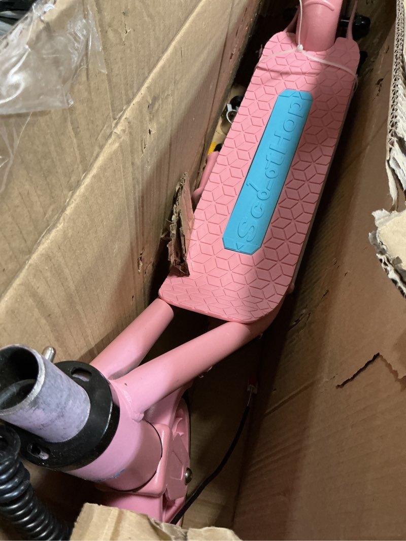 Condition photo showing Good Condition for Scoothop Kids Electric Scooter,Colorful Rainbow Lights Electric Scooter with Bluetooth Music Speaker, LED Display,4 Height Adjustable and 3 Speed Adjustment,Lightweight Electric Scooter for Kids Ages 6-12