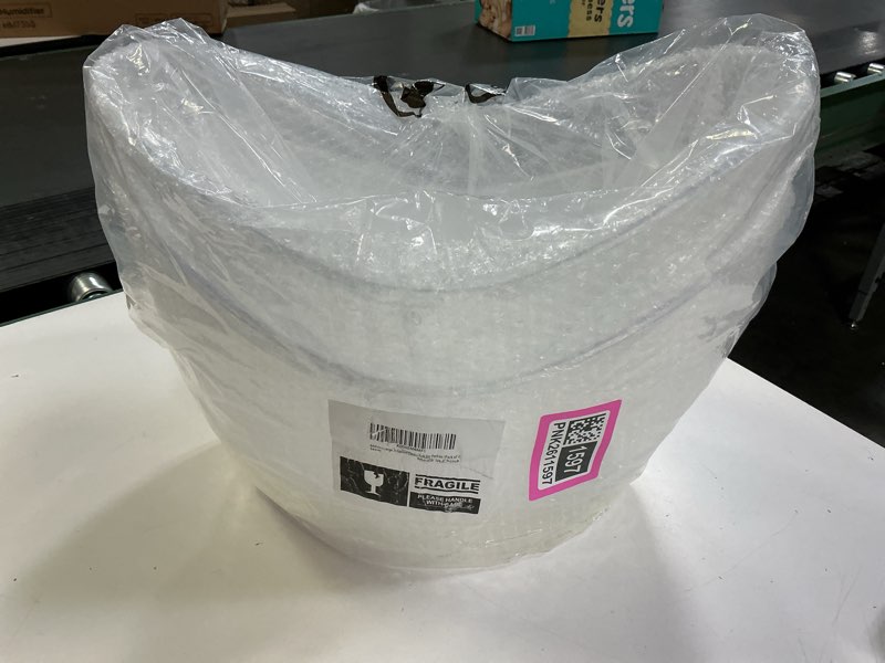 Condition photo showing New/Like New for BARsics Large 3-Gallon Clear Plastic Ice Bucket, Beverage Tub for Parties (Pack of 2)