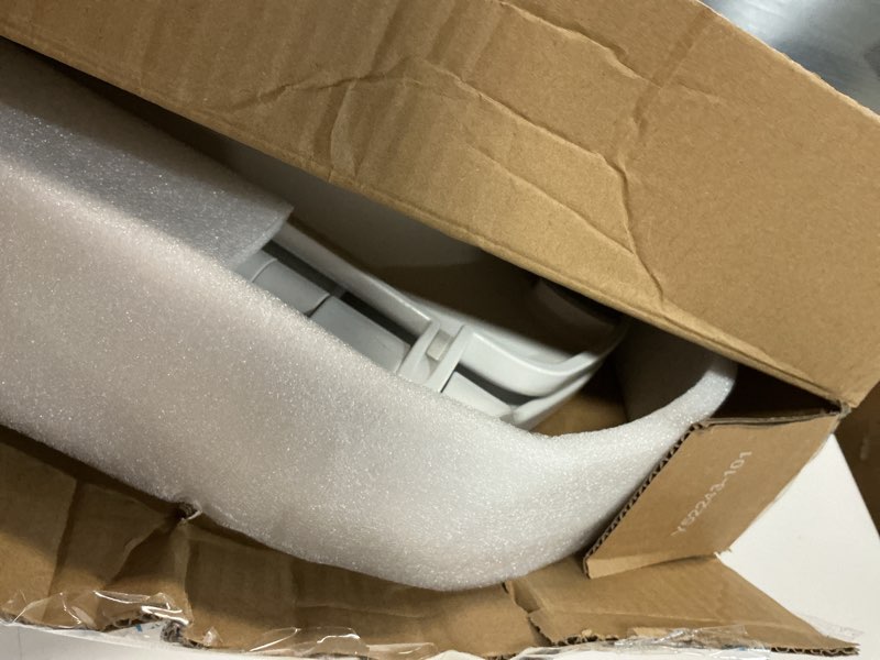Condition photo showing As Is for quick flip toilet seat with built-in potty & splash guard for toddler training, slow close - jool baby (round)