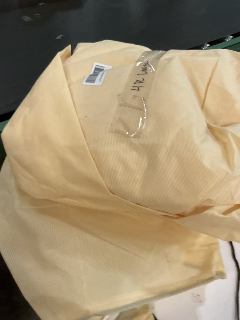 Condition photo showing As Is for TCBWFY 95x80 Inch Huge Plant Covers Freeze Protection Frost Cloth for Outdoor Plants,2.82oz/yd² Thickened Winter Tree Covers with Zipper Drawstring,2 Pack Frost Blanket from Wind,Pest and Animal 95“Hx86"W-2PCS-2.82oz/yd² Beige