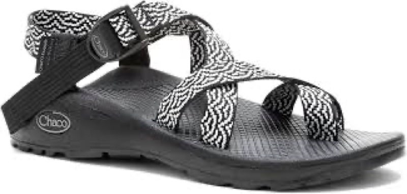 Chaco Women's Outdoor Sandal, Pixel Black & White-2024 New, 5