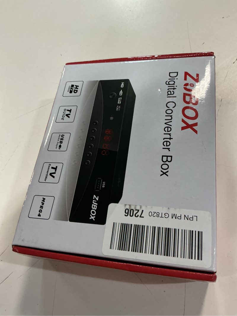 Condition photo showing New/Like New for digital tv converter box, atsc tv tuner - zjbox for analog hdtv live 1080p with recording&playback,hdmi output, timer setting tuner function digital channel free