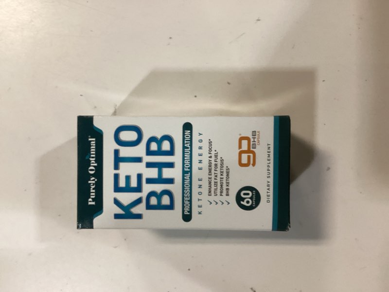 Condition photo showing Good Condition for Purely Optimal Keto BHB Capsules – Exogenous Ketone Pills for Ketosis Support, Sustained Energy, Focus & Metabolism – for Women & Men, 60 Capsules 60 Count (Pack of 1)(Exp 02/2026)