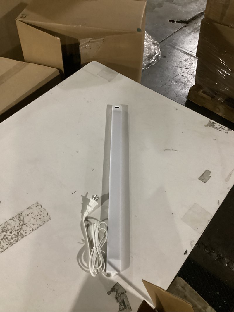 Condition photo showing Good Condition for myplus 24 inch under cabinet lights with hand wave, under counter lighting 4000k natural white,dimmable,plug and play,led lights for kitchen cabinet, cupboard, closet, desk 4000k-natural white 24inch-1pack