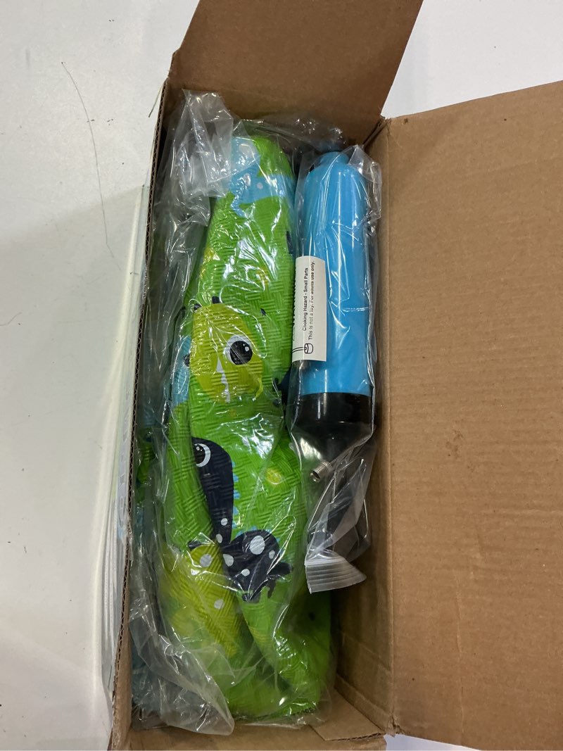 Condition photo showing New/Like New for u&c planet playground balls for toddlers 1-3, 2 pack 6 inch 8.5 inch kickball for kids outdoor indoor, catoon rubber balls with pump, child gift for boys girls 1-3 3-5 5-10 blue and green 8.5inch