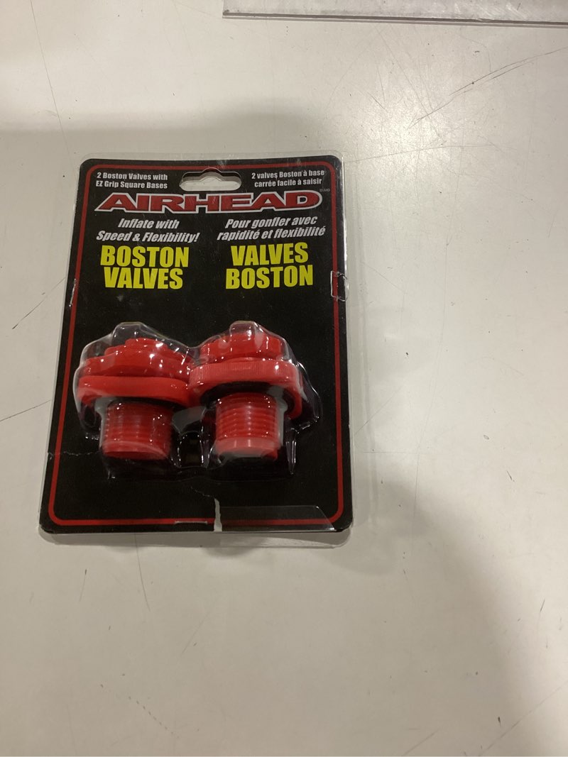 Condition photo showing As Is for airhead boston valve, red, one size (ahbv-2), 2 count (pack of 1)