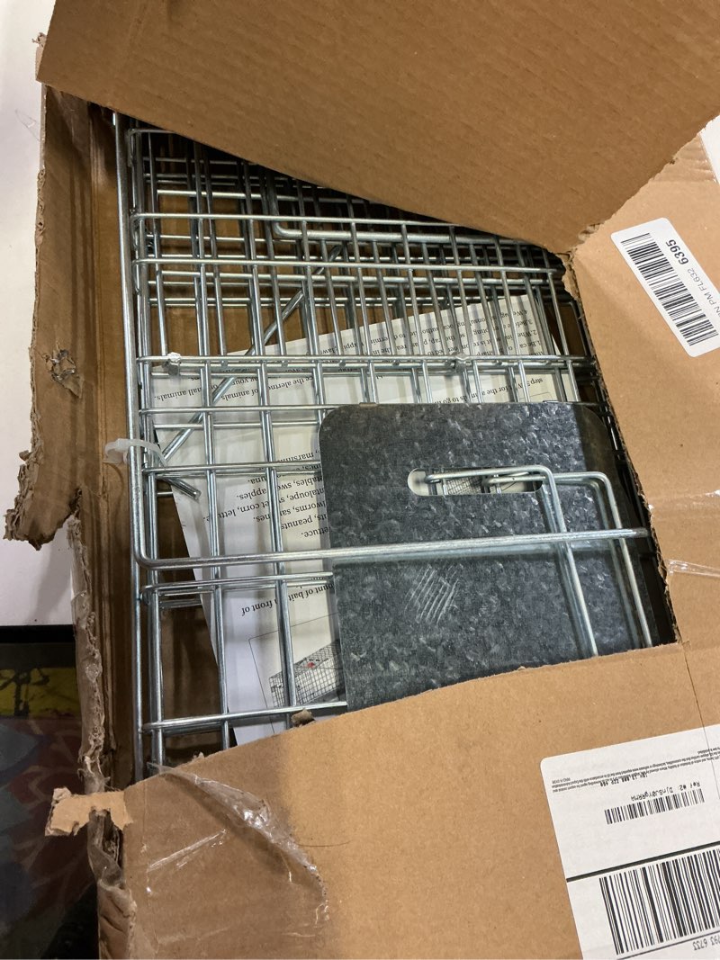 Condition photo showing Good Condition for live animal cage trap, 32" x 11" x 12" heavy duty folding raccoon traps, humane cat trap for stray cats, squirrels, raccoons, skunks, groundhogs and opossums, catch and release