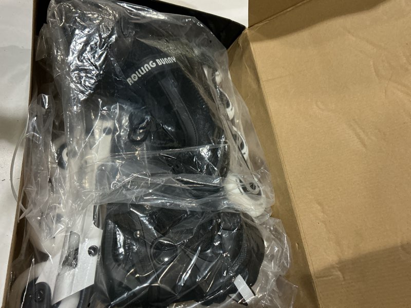 Condition photo showing Good Condition for inline skates pro for adult women - abec-9 bearing with breathable lining for male female, optional brake, size w 6-9, black black us w 9